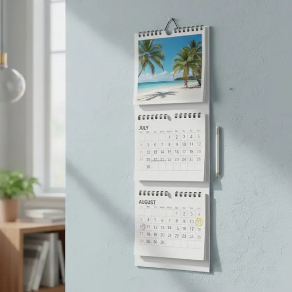 Печать настенных трехблочных календарей на 2026 год