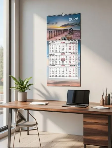 Печать квартальных отрывных календарей